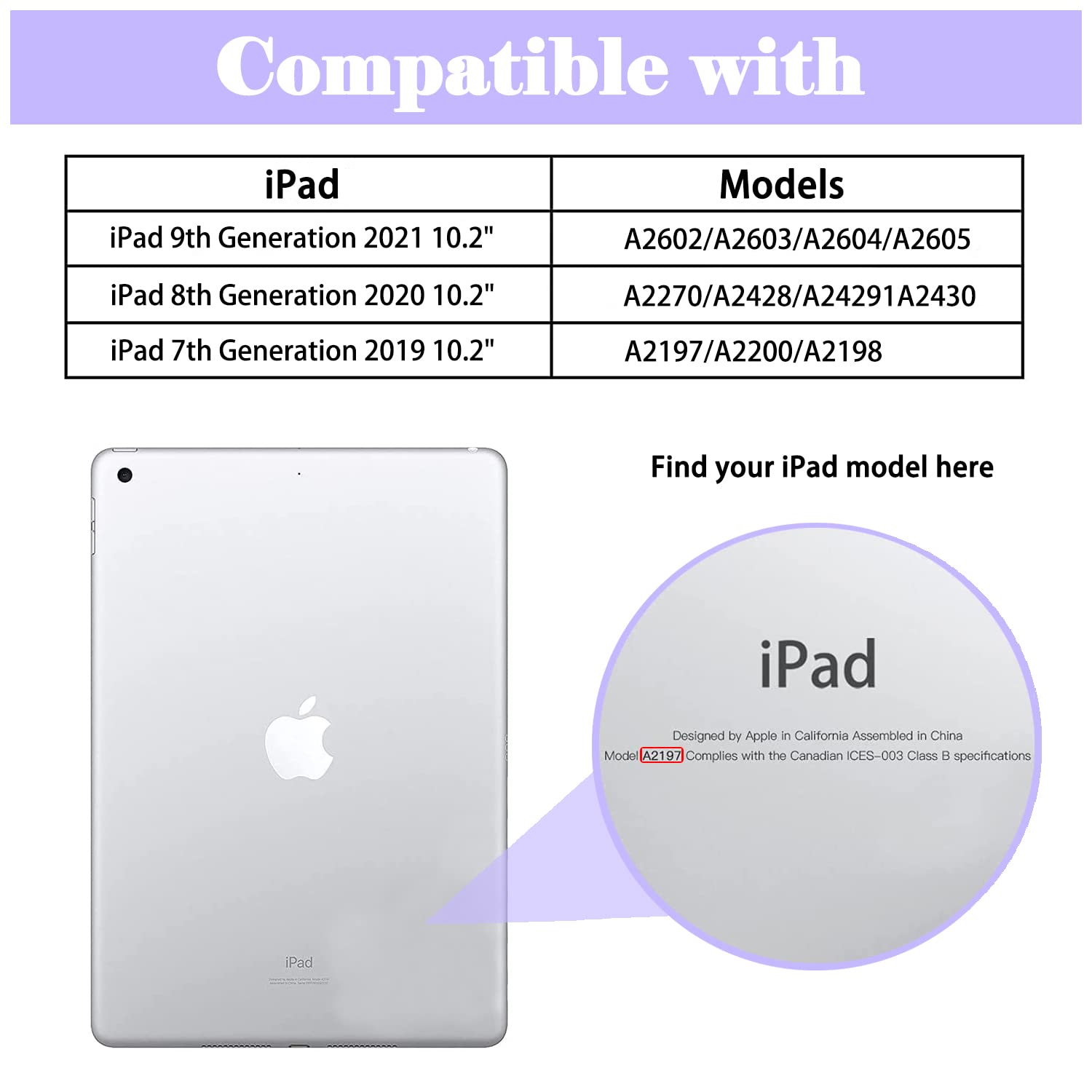 Fs Fansong Ipad 9Th 8Th Generation Case 10.2 Inch Glitter Bling Leather Ipad 9 Cover With Pen Slot Stand [Auto Sleep Wake Up] Sm