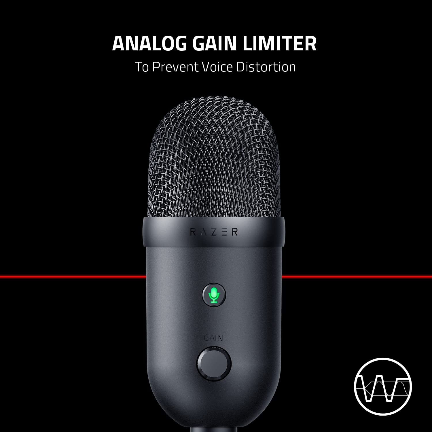 Razer Seiren V2 X Usb Condenser Microphone For Streaming And Gaming On Pc: Supercardioid Pickup Pattern   Integrated Digital Lim