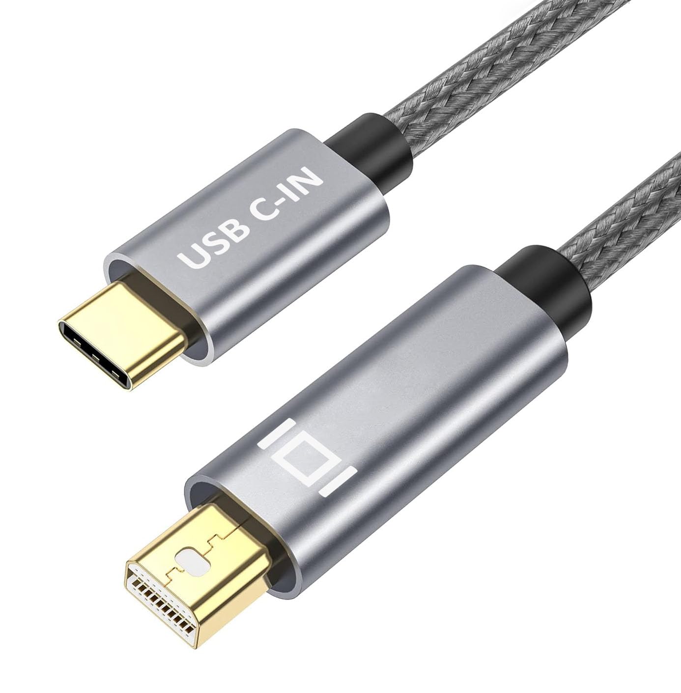 Mobkajui Usb C To Mini Displayport Cable, Thunderbolt 3 Cable To Mini Dp 6.6Ft/2M, Compatible For Macbook Pro/Air 2024 2016, Sur