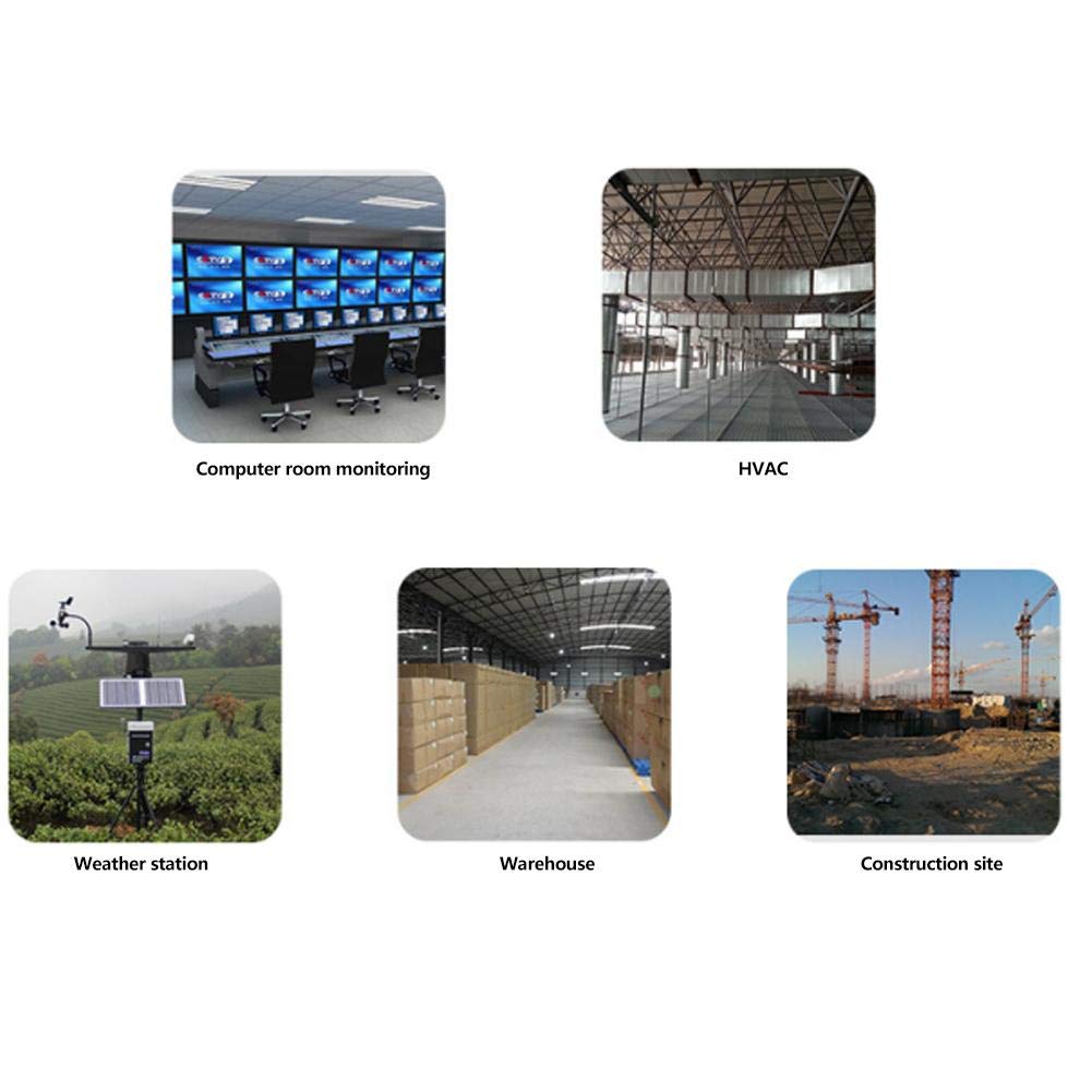 Yanmis Sensor Probe, I2C Interface Soil Temperature & Humidity Sensor Probe Soil Tester Digital Waterproof Sensor Monitoring Met