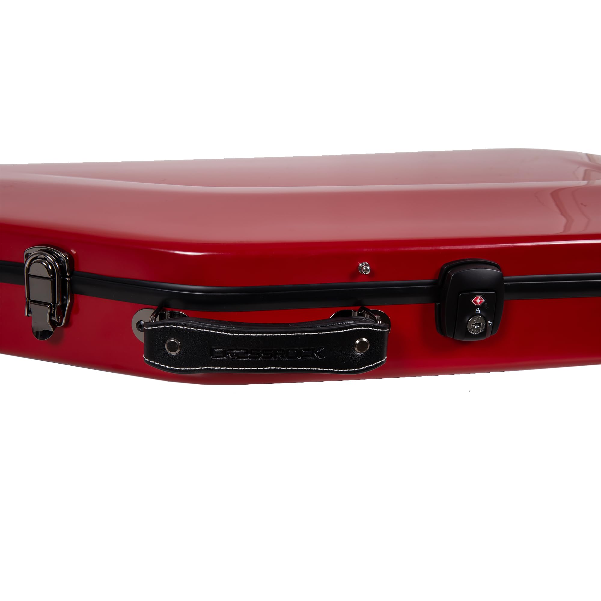 Crossrock Fiberglass Backpack Style Red Electric Guitar Case