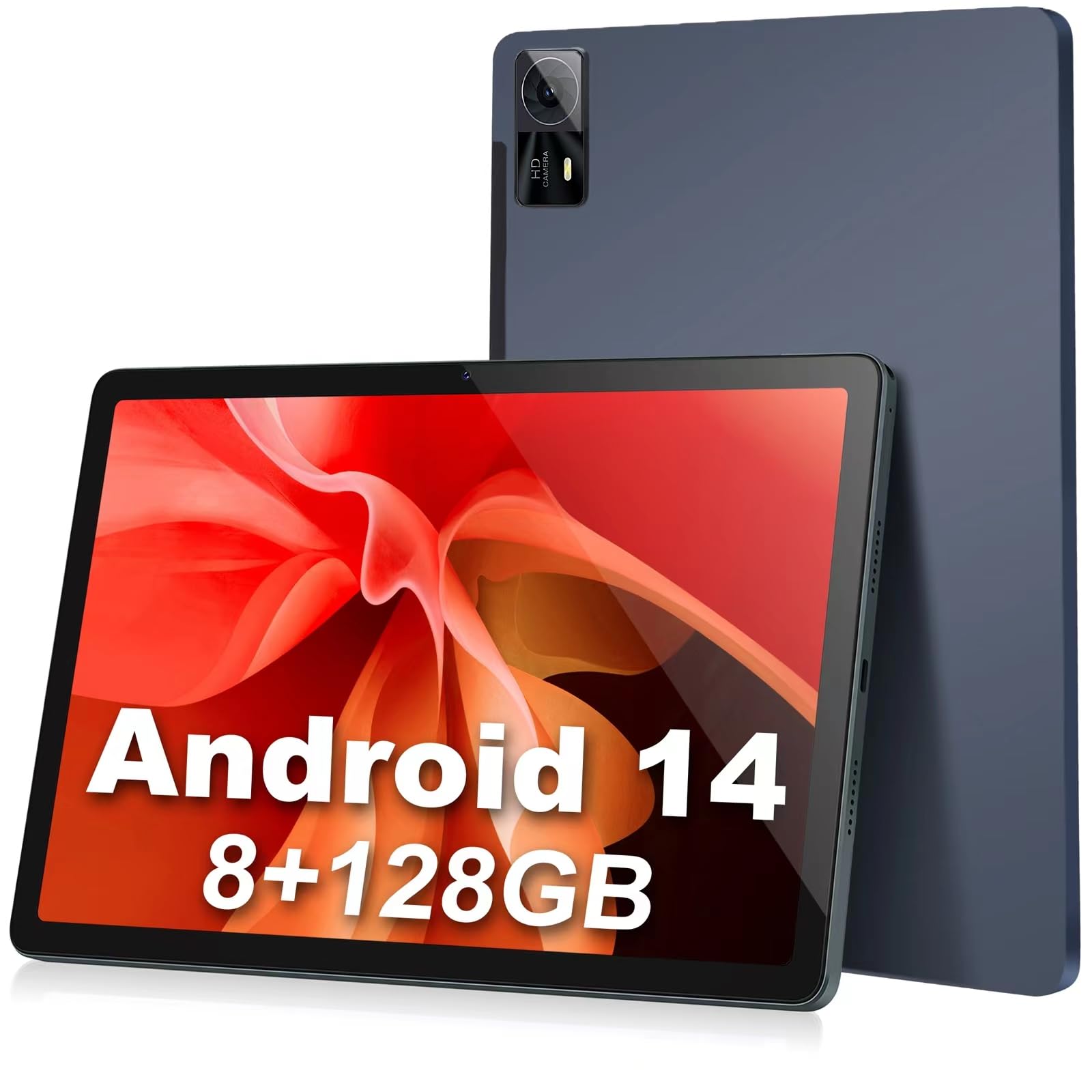 Tablet 11Inch Android 14 Tablet, 2024 Newest Tablets With Octa Core Processor, 8Gb Ram 128Gb Rom 512Gb Sd Card Expandable, 13+5M