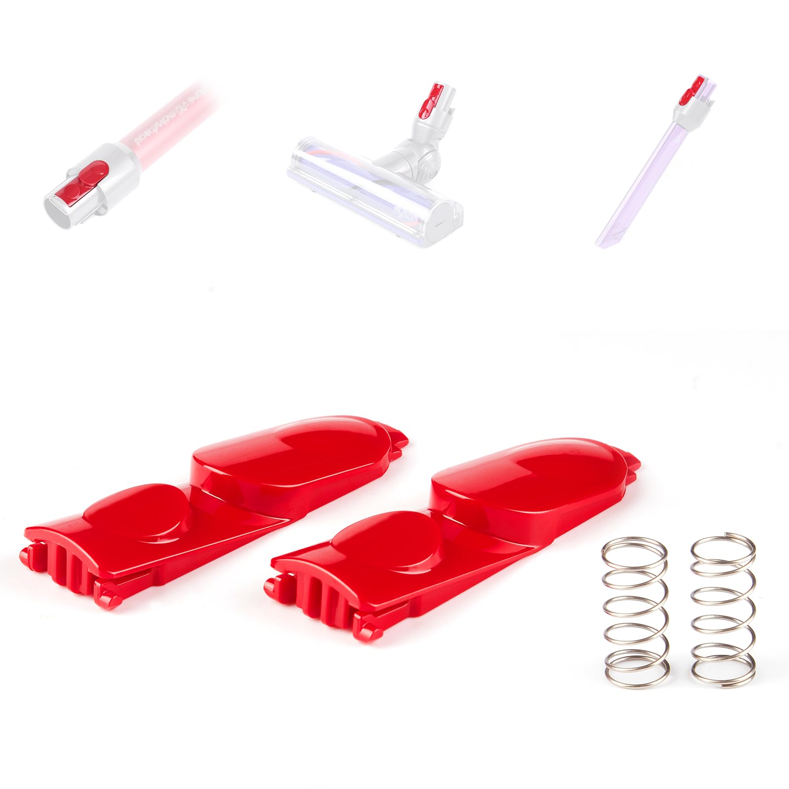 2 Pack Cleaner Head Clip Latch Tab Button Replacement For Dyson V7 V8 V10 V11 V15 Vacuum Cleaner Extension Wand Clip Button, Wan