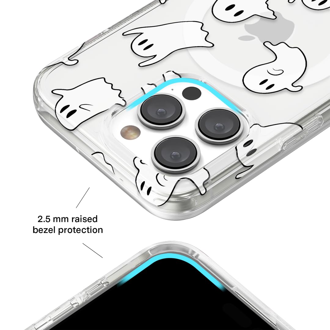 VELVET CAVIAR for iPhone 15 Pro Case Halloween Ghost   Compatible with MagSafe   10ft Drop Tested   Cute Fall Theme