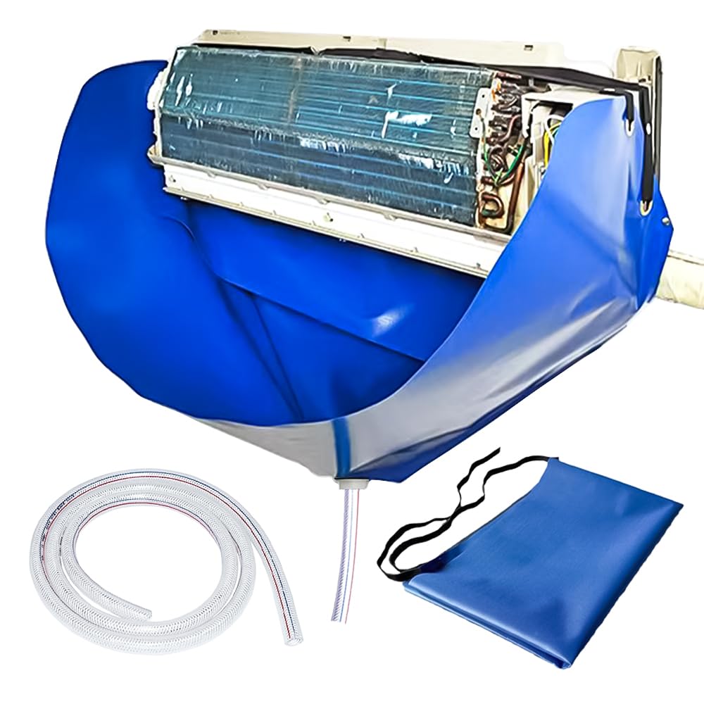 SOUTH SILK Ac Cleaning Bag with Wall Protection Cloth, Professional Mini Split Cleaning Bag, Split Ac Unit Cleaning Bag, Ac Clea