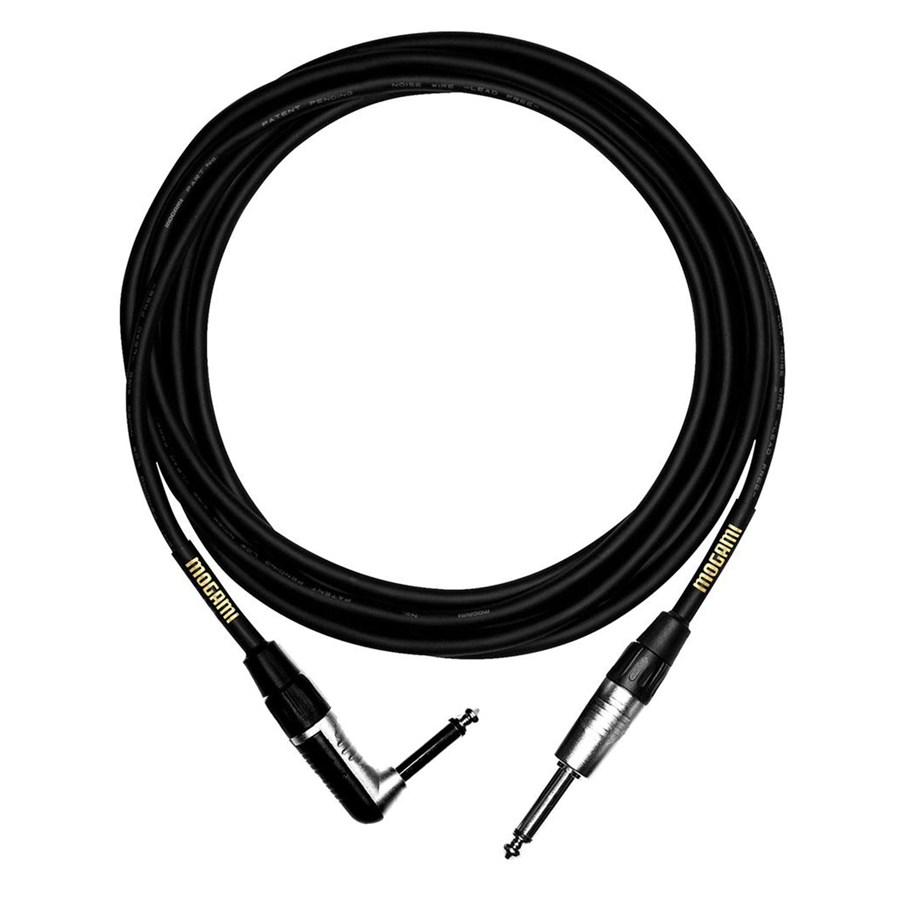 Mogami Mcp Gt R 10 | 10 Foot Guitar Right Angle Tto Straight Cable
