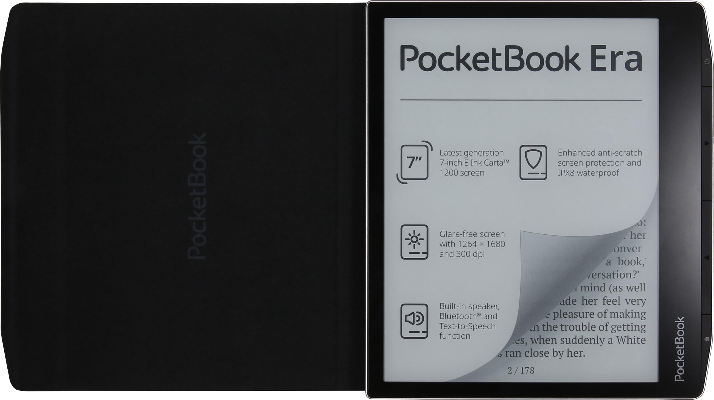 Pocketbook Cover For Era, Charge Cover, Black