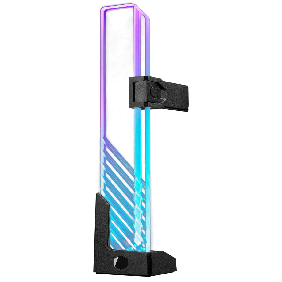 Cooler Master MasterAccessory ARGB GPU Support Bracket, Edge-Lit ARGB Tempered Glass, Universal GPU Bracket, Multiple Orientations (MCA-U000R-GSBTG-00)
