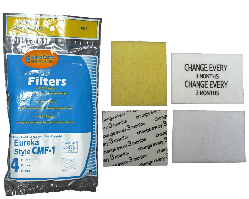 Envirocare Premium Replacement Vacuum Cleaner Filters Designed To Fit Eureka Cmf 1 4 Filters
