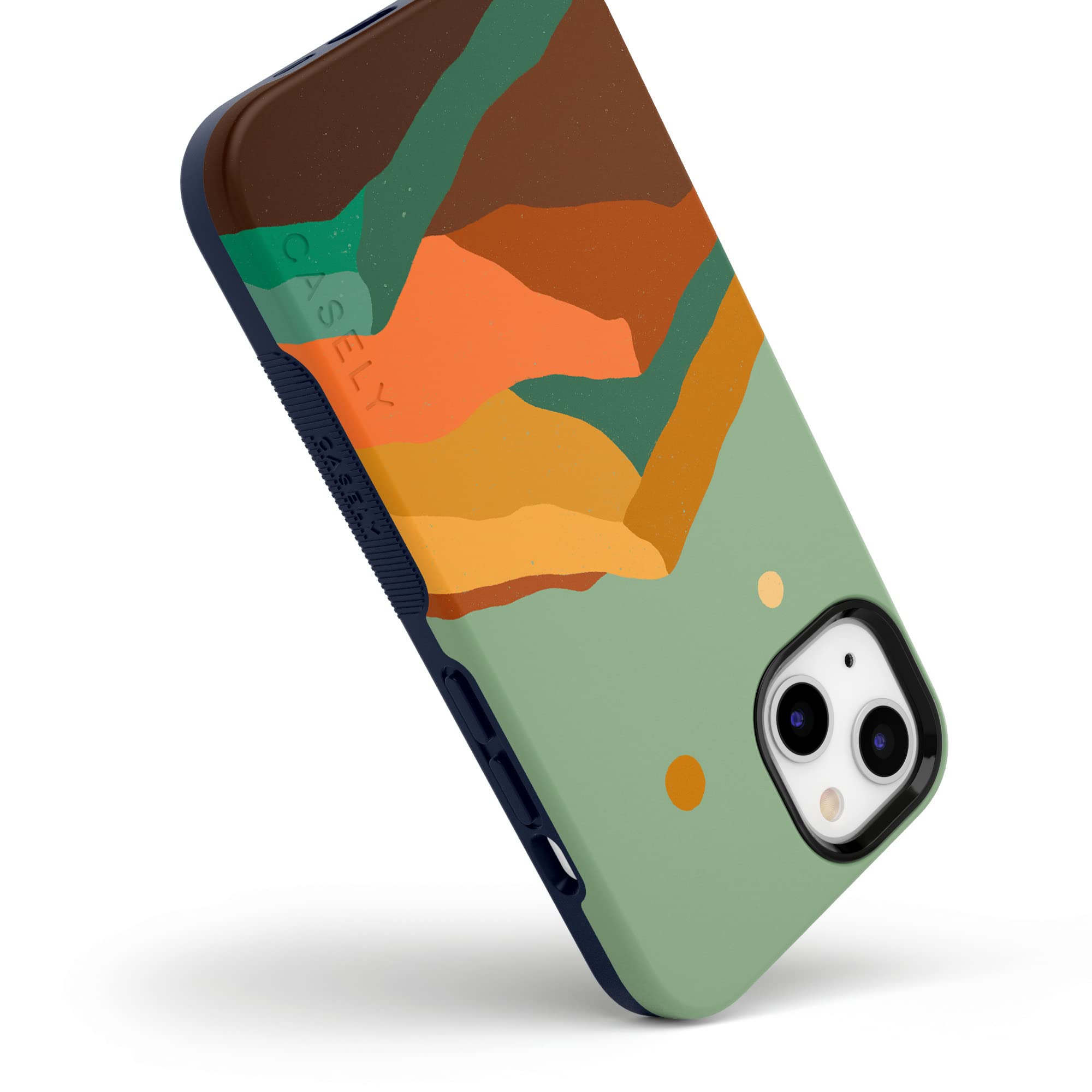 Casely Iphone 14 Case | Endless Peaks | Colorblock Mountain | Compatible With Magsafe | Bold Protective Design