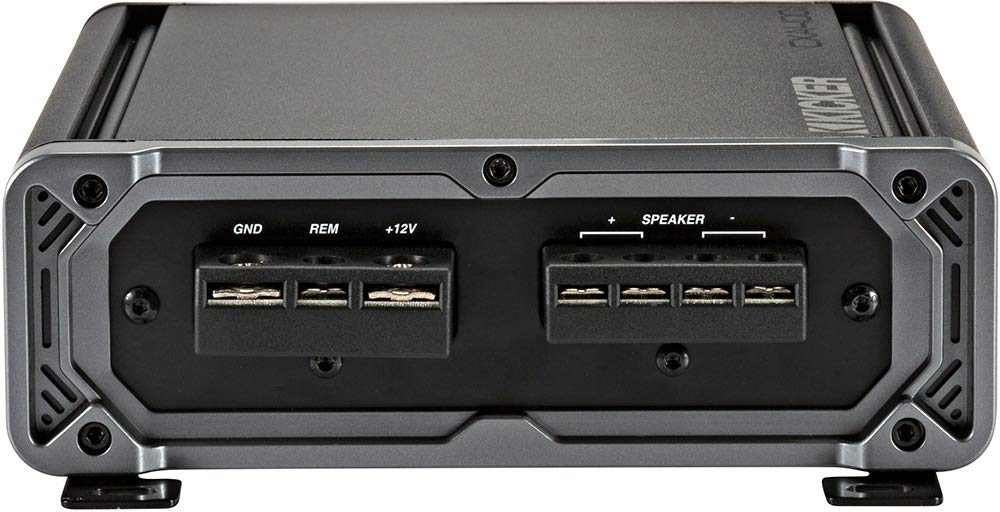 Kicker Amplifier And Amp Kit Package Of 2 Items - Cx Series 400W Rms Class D Monoblock Amplifier And Complete 8Awg Wiring Kit