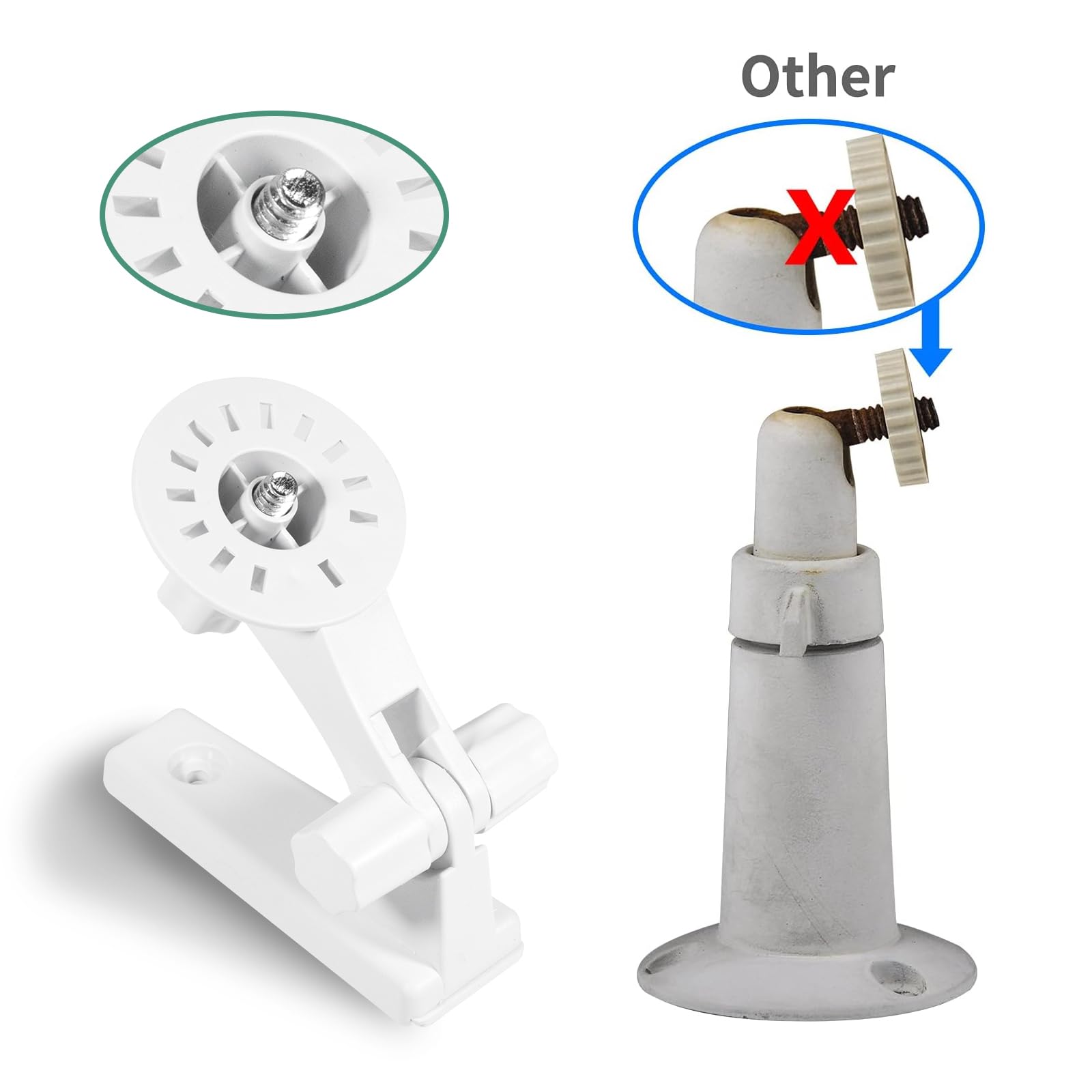 Viivria 2 Pack Wall Mount, Specially Designed For Wyze Cam Pan V3, 180� Tilt Adjustable   Easy Installation (Camera Not Included)