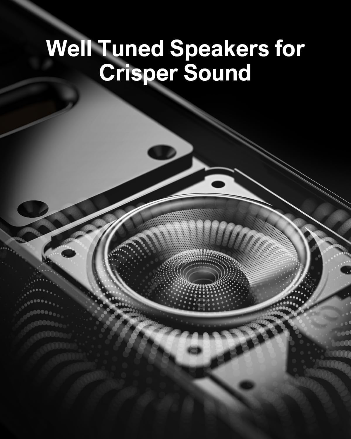 Ultimea 2.2Ch Sound Bar For Smart Tv, Peak Power 100W, 2-In-1 Detachable Sound Bar For Tv, App, Bluetooth 5.3 Tv Soundbar, 3 Eq