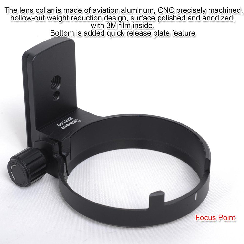 Ishoot Lens Collar Support Tripod Mount Ring For Sigma 100 400Mm F/5 6.3 Dg Os Hsm Contemporary Lens, Bottom Is Arca Type Quick