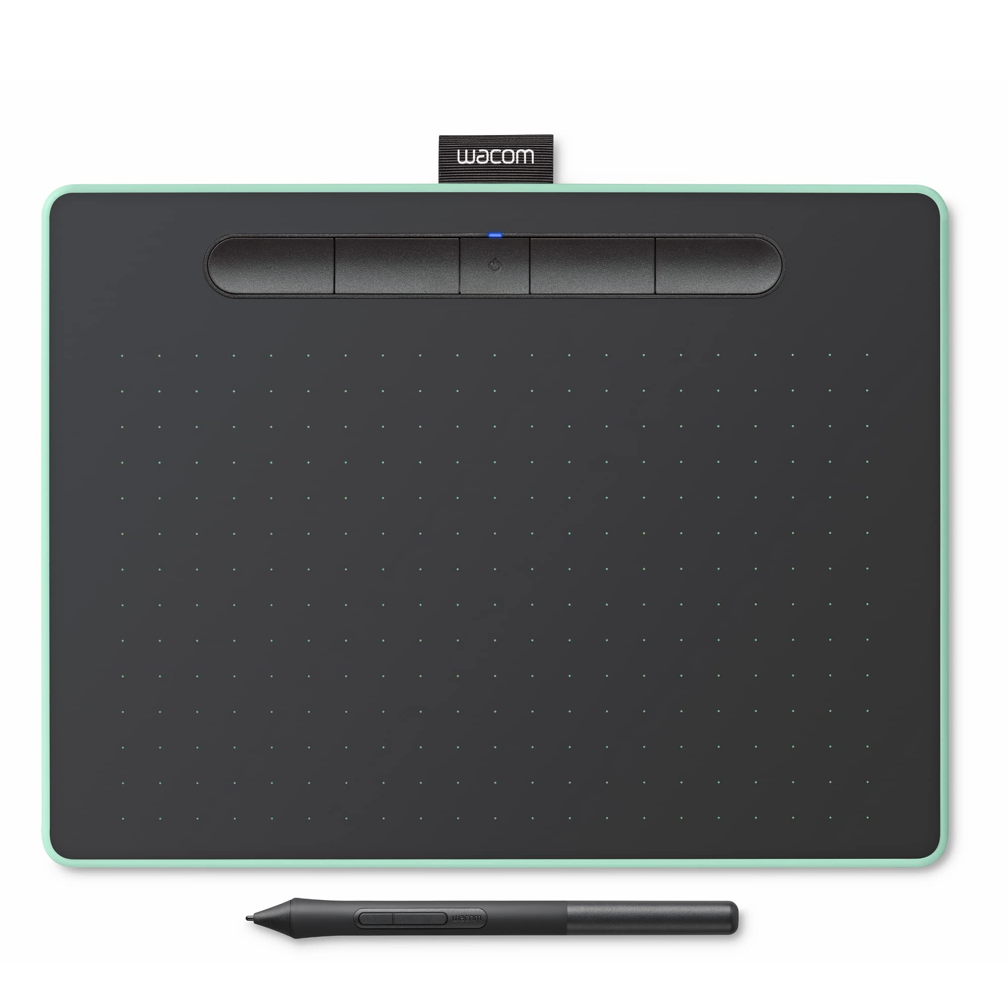 Wacom Intuos Medium Bluetooth Graphics Drawing Tablet, Portable For Teachers, Students And Creators, 4 Customizable Expresskeys,