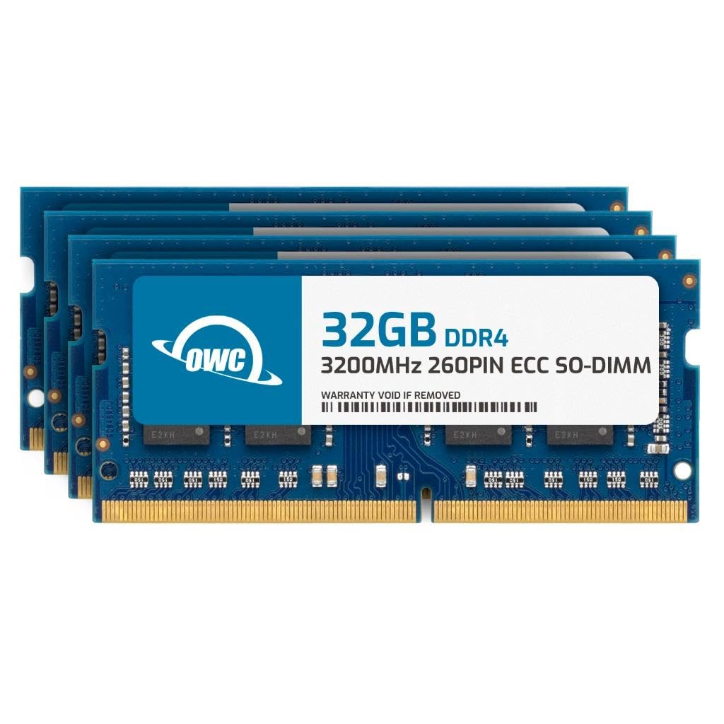 Owc 128Gb (4X32Gb) Ddr4 3200Mhz Pc4 25600 Cl22 2Rx8 Ecc Unbuffered Sodimm 1.2V 260 Pin Memory Ram