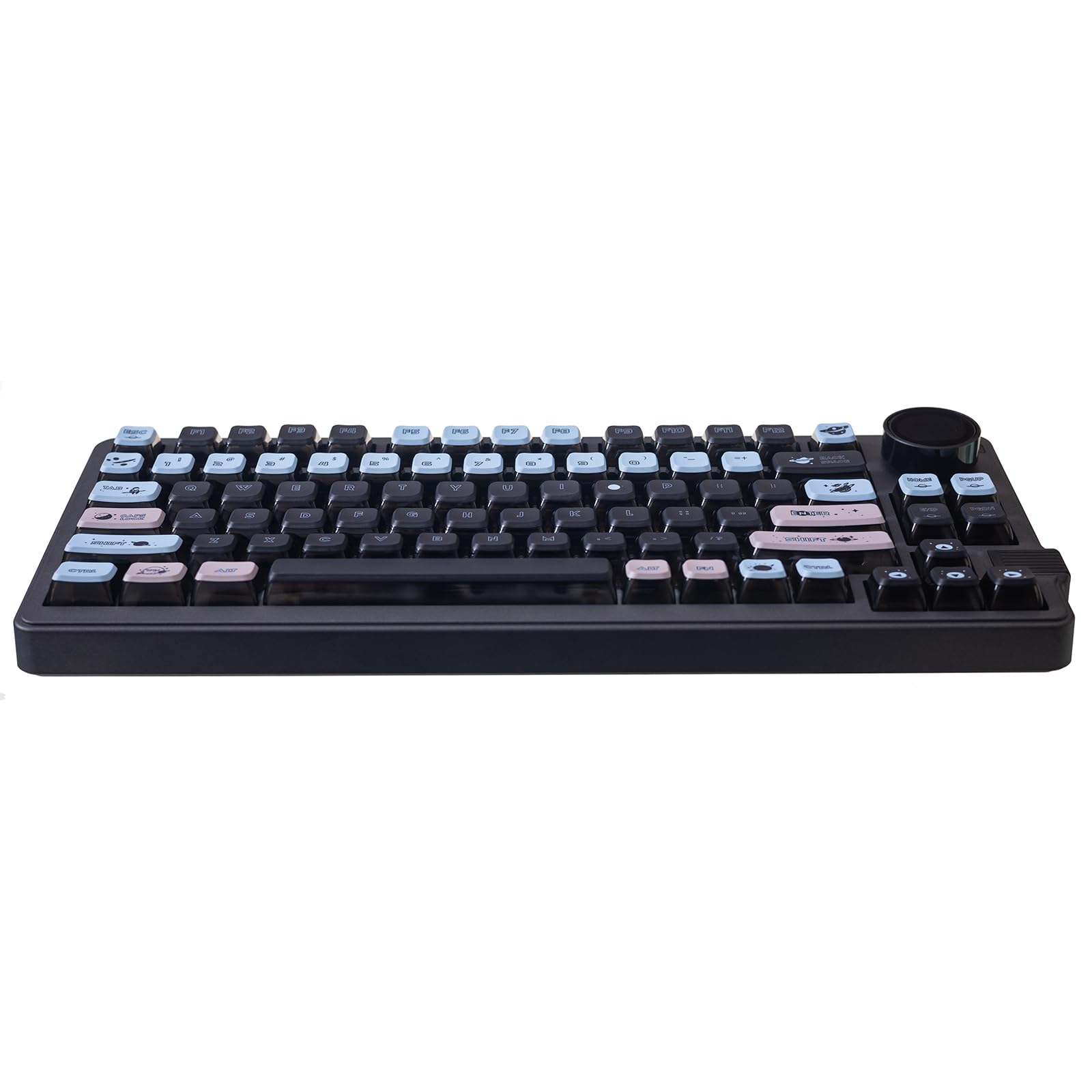 Gk Gamakay Lk75 75% Mechanical Keyboard With 2 In 1 Tft Smart Display&Knob, Bluetooth 5.0/2.4Ghz Wireless/Usb C Wired Mda Profil