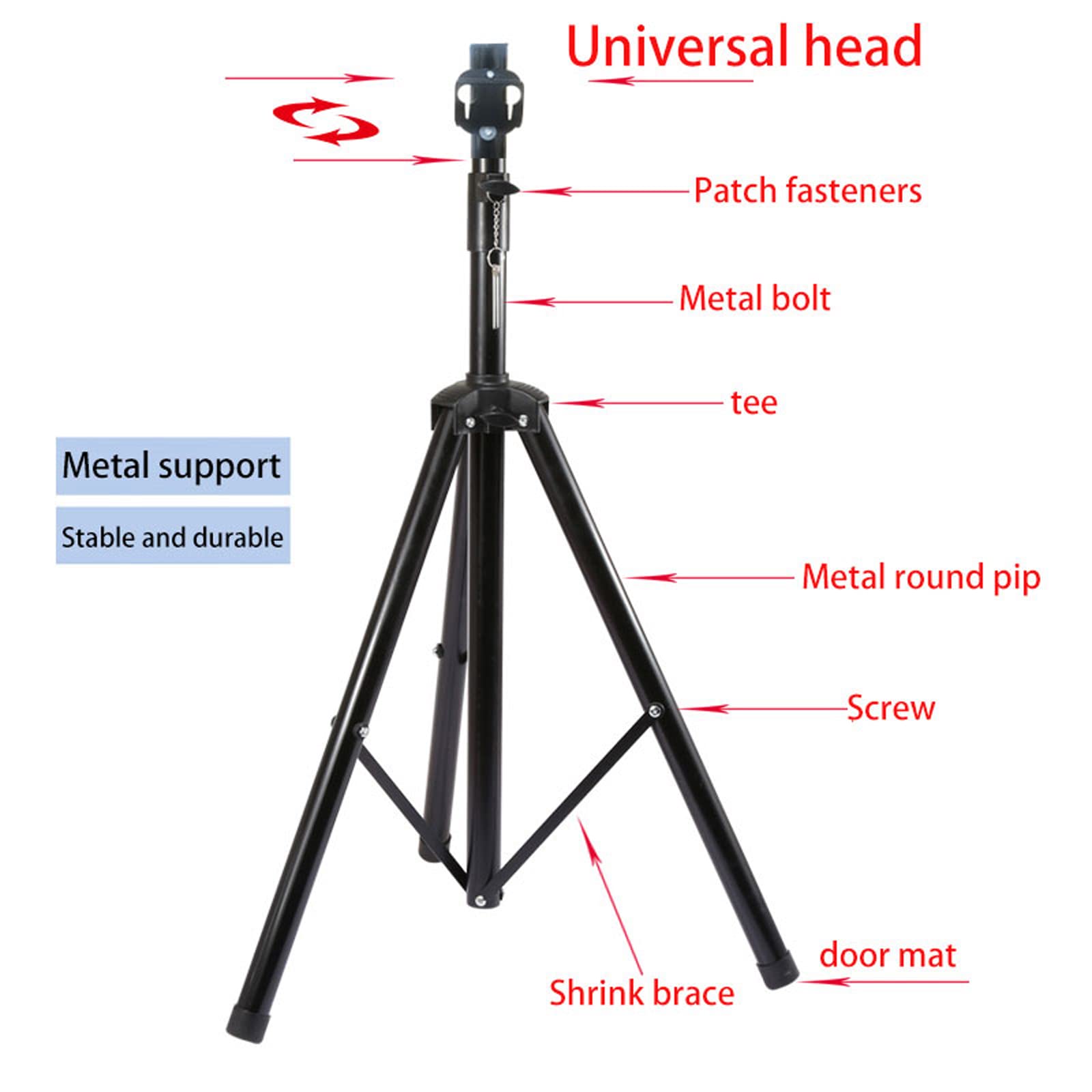 Hologram Fan Stand With Multi Function Base, Height 39.4 To 69 Inch, 150 Pounds Load Bearing For A Variety Of Hologram Fans