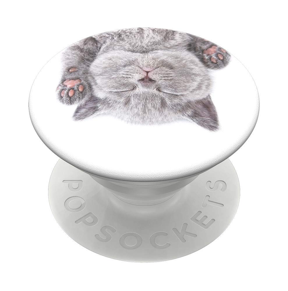 PopSockets Phone Grip with Expanding Kickstand, Adhesive Grip - Cat Nap