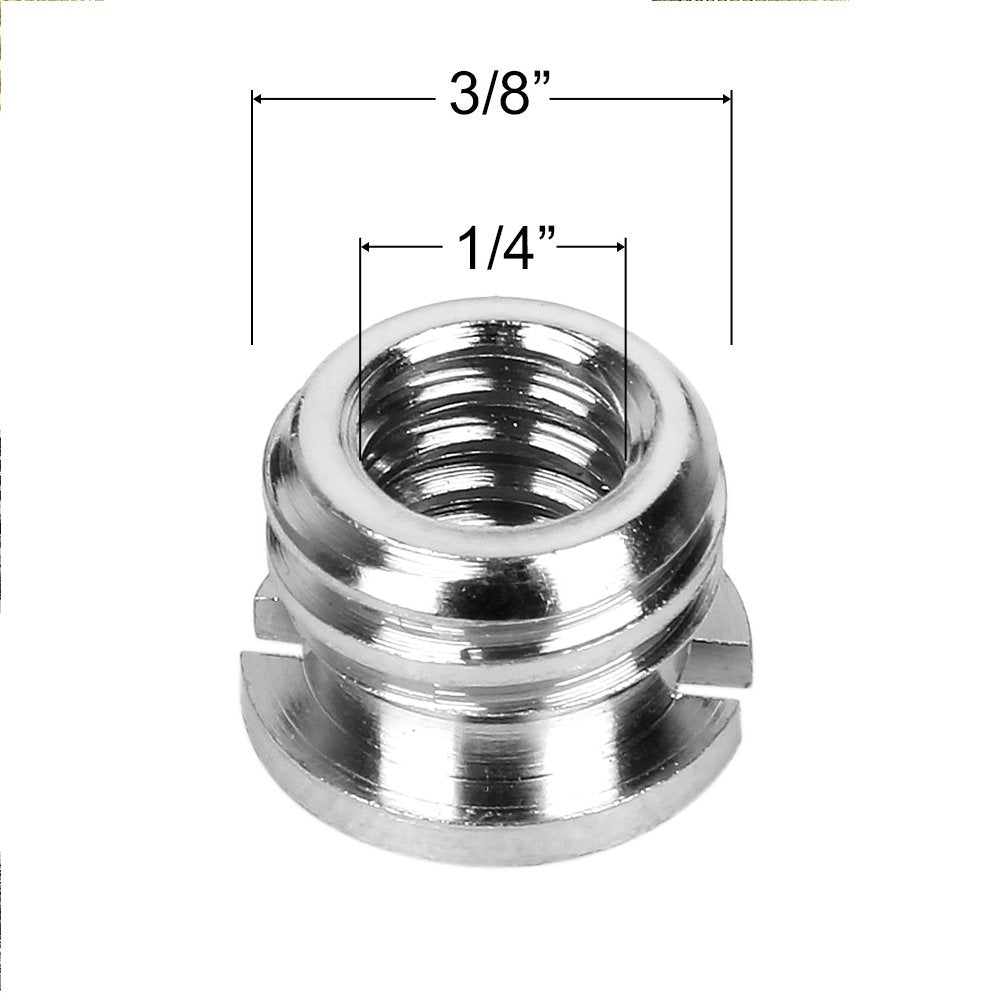 22Pack Chromlives Camera Screw Adapter 1/4 To 1/4 Screw 1/4 To 3/8 Tripod Screw Adapter Converter Brass Screw Adapter Spigot Scr