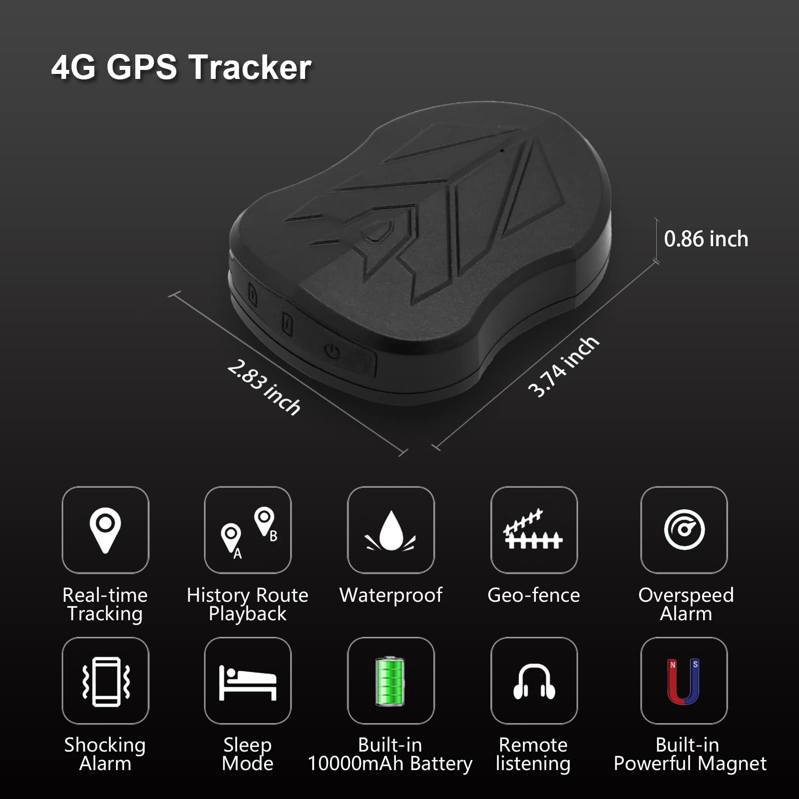Sinotrack Gps Tracker For Vehicles,4G Lte Gps Tracking Device,St 915L Real Time Strong Magnetic Tracker For Car Motorcycle Taxi