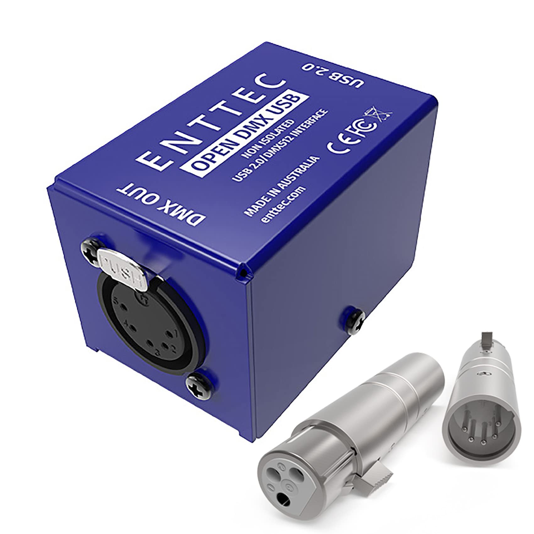 Enttec 70303 Open Dmx Interface & Sirs E 70029 5P Male To 3P Female Adapter (Bundle)