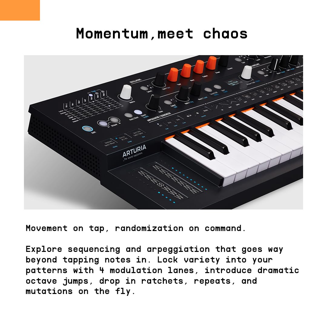 Arturia Minifreak 37 Key Polyphonic 6-Voice Hybrid Synthesizer Keyboard (Standard, 37 Key)