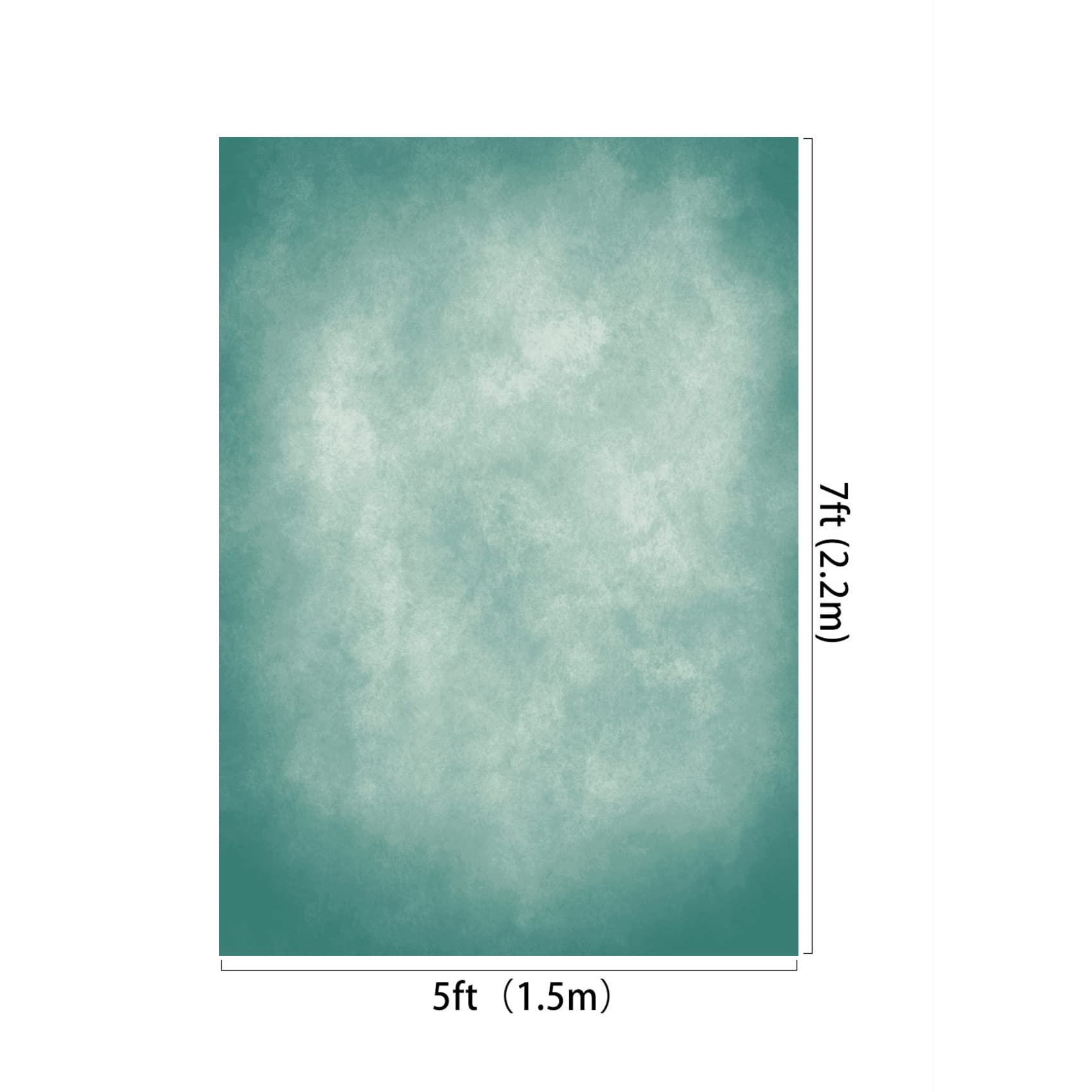 Kate Cyan Photography Backdrop Blue Green Abstract Portrait Headshot Background Photo Video Studio Props 5X7Ft
