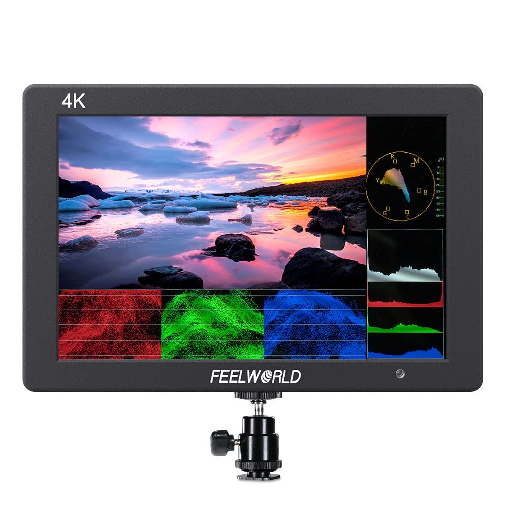 Feelworld T7 Plus 7 Inch Ips 4K Hdmi Camera Field Monitor Video Assist Full Hd 1920X1200 Solid Aluminum Housing Dslr Monitor Wit