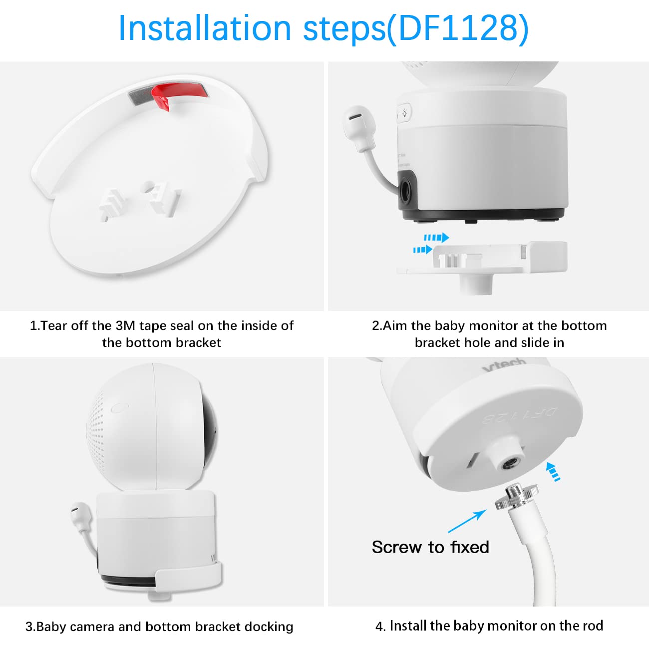 Koroao Clip Mount For Vtech Vm5463/Rm5764Hd/ Rm5764 2Hd/ Rm5864Hd /Rm5864 2Hd /Rm7764Hd/ Rm7764 2Hd/Bm3800/Bm4700/ Bm5600/ Bm570