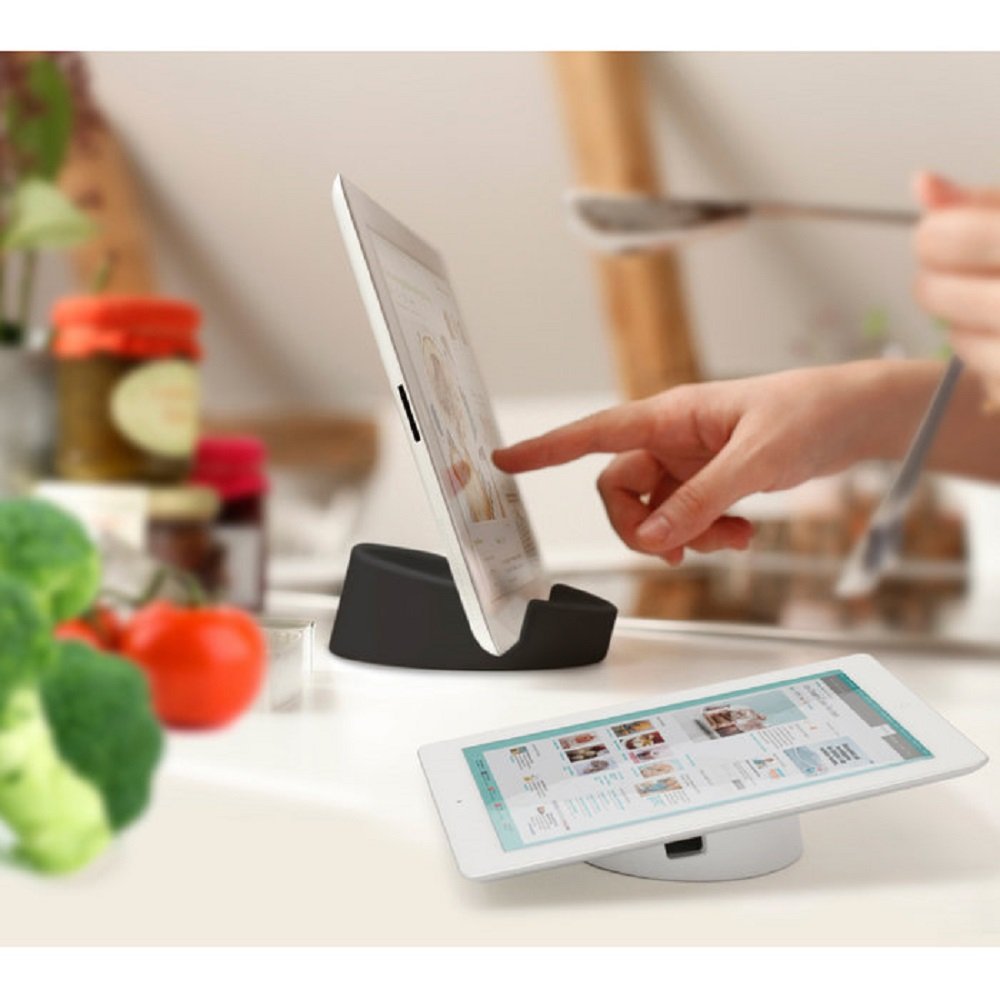 Bosign Silicone Kitchen Tablet Stand For Ipad/Tablet Pc, Gray