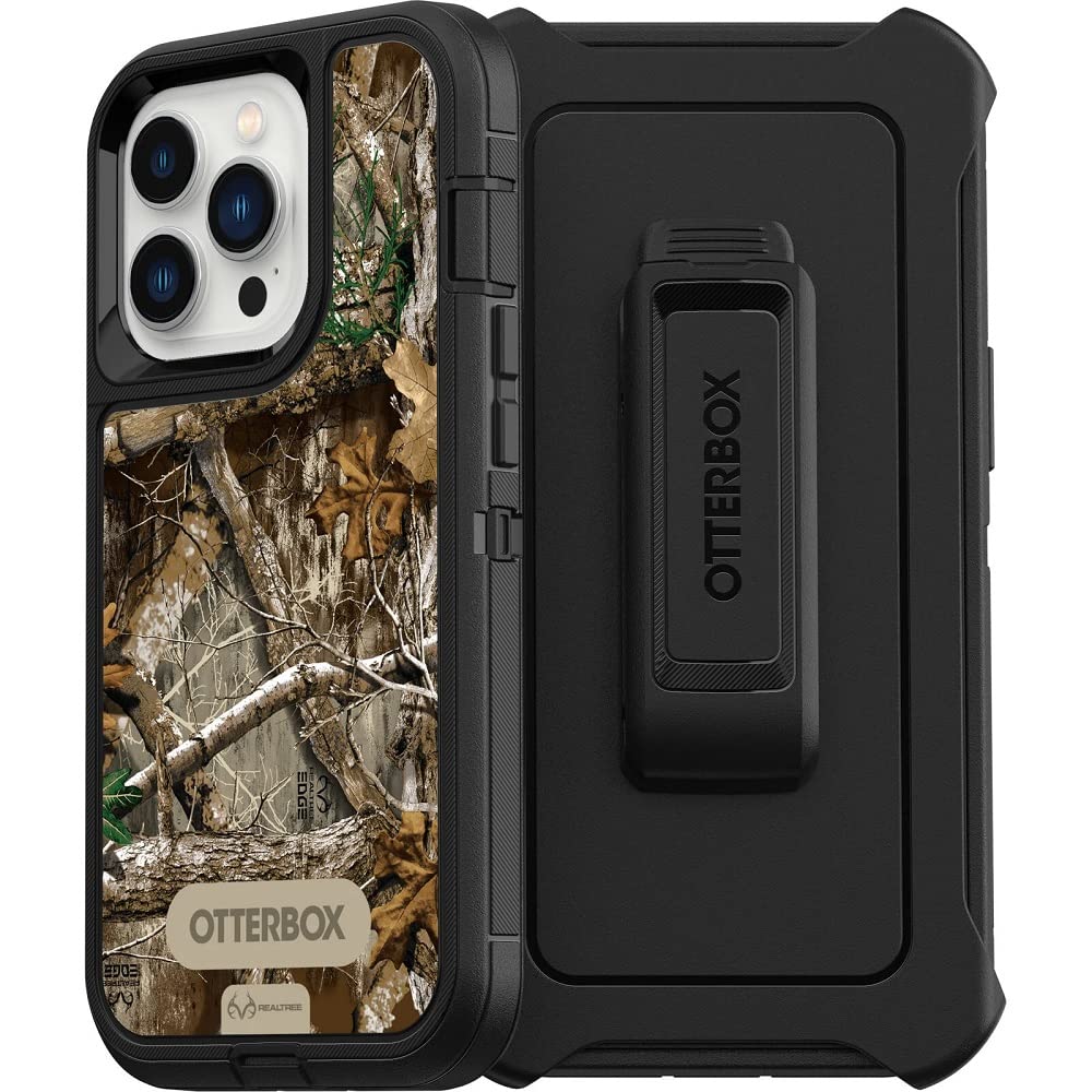 Otterbox Iphone 13 Pro (Only) Defender Series Case   Black/Realtree (Camo), Rugged & Durable, With Port Protection, Includes Hol