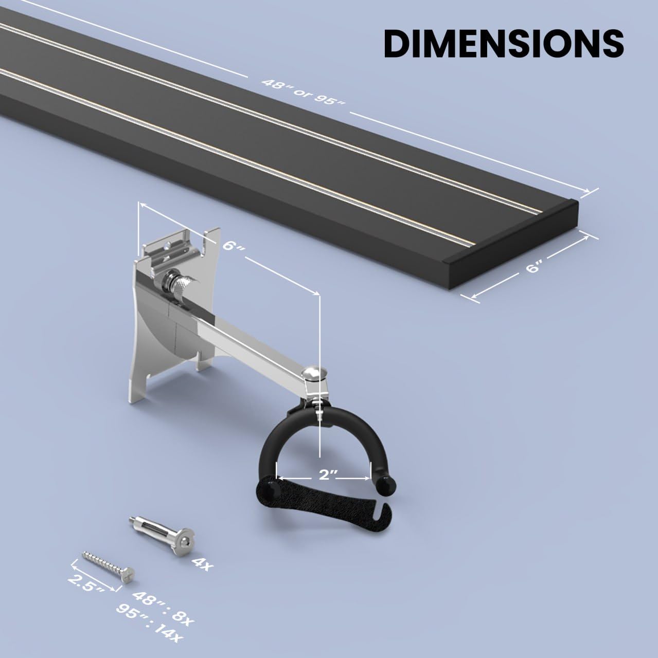 Dldirect Diamondlife Premiere 95 White Guitar Wall Mount - 12 Guitar Hangers With Padded Safety Lock - Solid Holder For Wall Fit