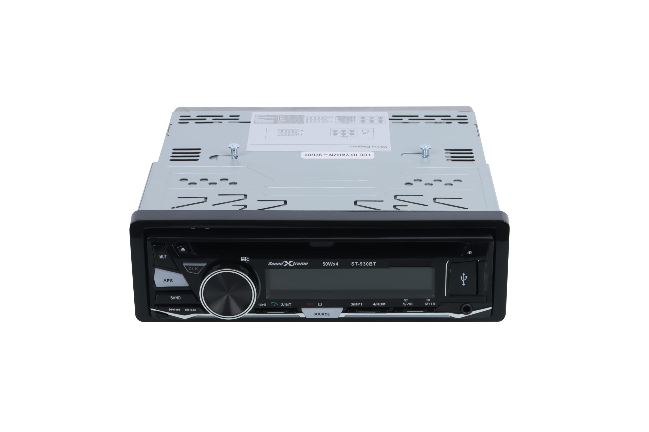 Soundxtreme St 930Bt Single Din Cd Car Stereo Bluetooth, Usb Sd & Aux Input Cd / Mp3 Car Audio Receiver Compatible With Mp3/Wma/