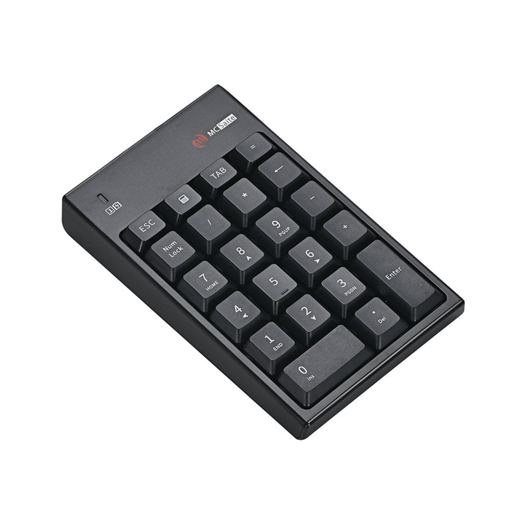 Mcsaite Wireless Numeric Keypad & Mouse Combo   Use One Receiver Wireless Number Pad Keyboard And Mouse For Laptop Desktop