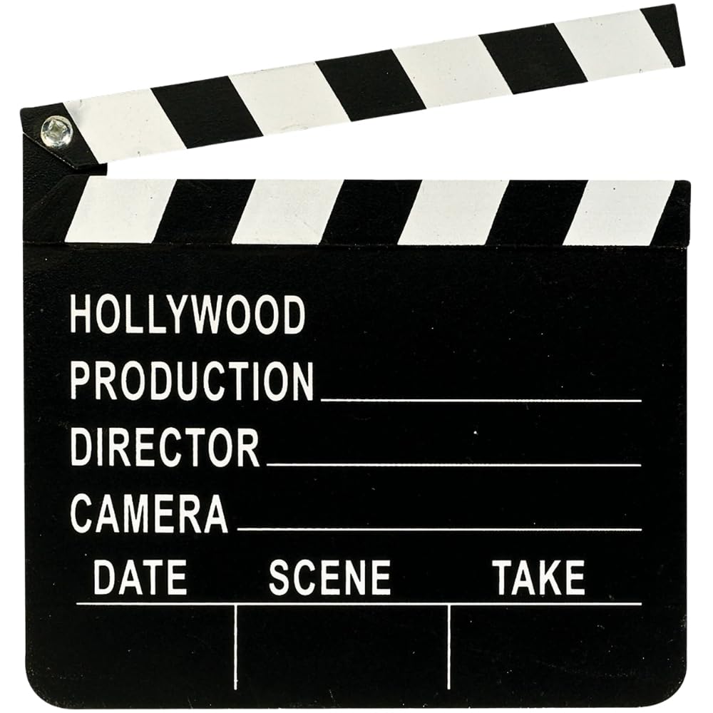 Amscan 348715 Hollywood Directors Party Clapboard, 7'' X 8'', 1 Piece