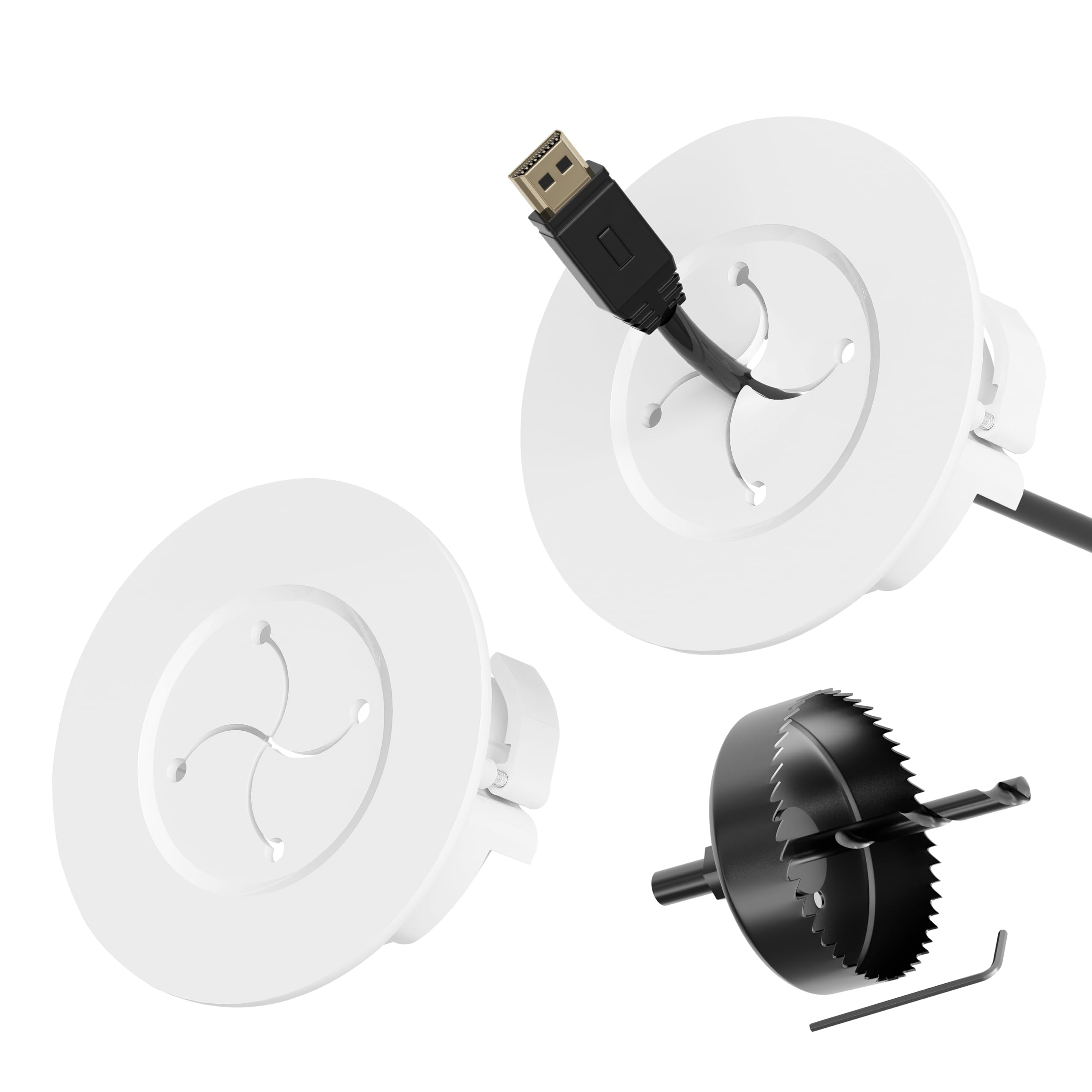 Yclyc Cord Hider For Wall Mount Tv, In Wall Cable Management Kit For Large Capacity, Wall Cable Hider Behind The Wall, Cable Rac