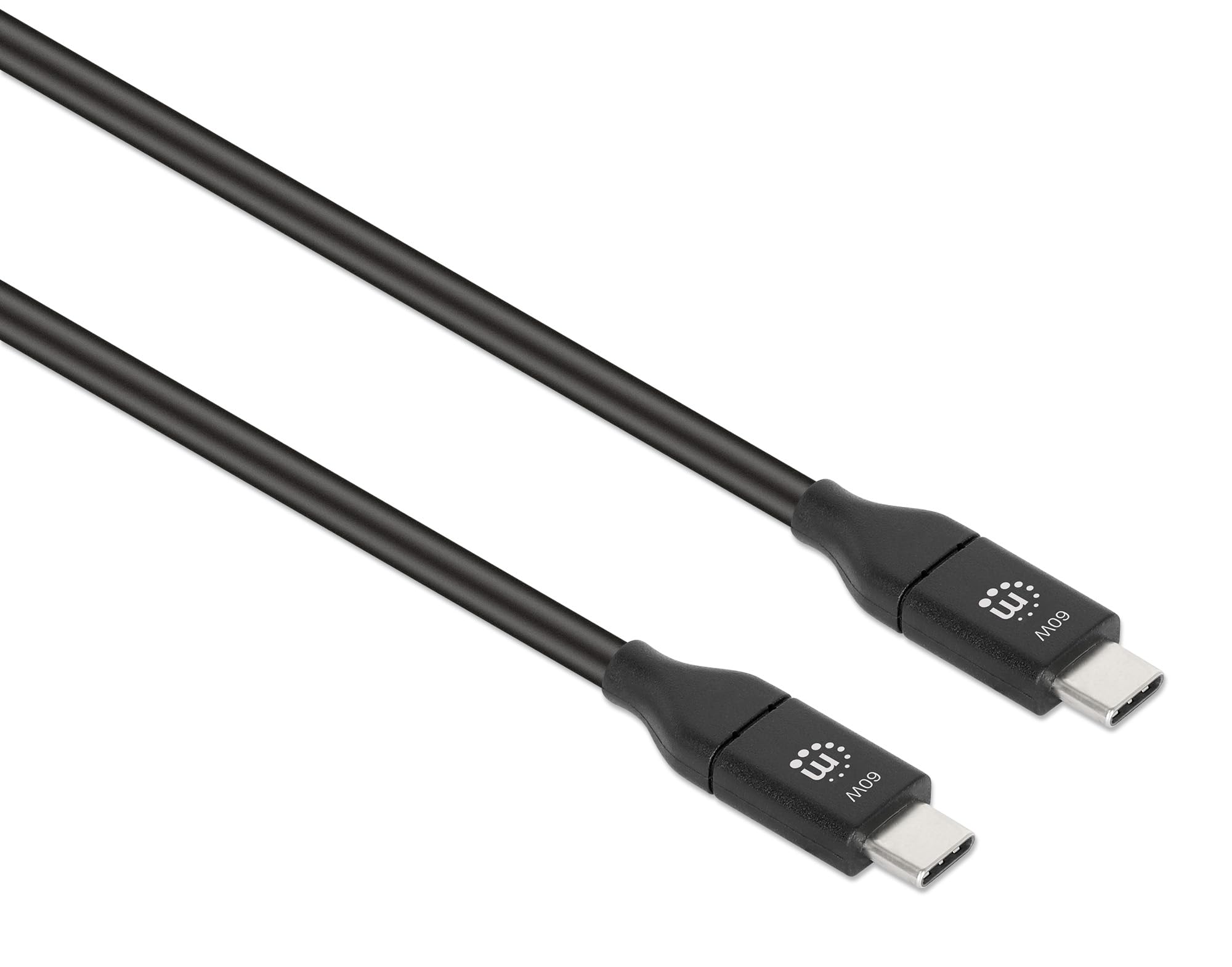 Manhattan Usb 3.1 Cable Type-C (Male)/ 1 M (3 Ft.) 3 Black 353526