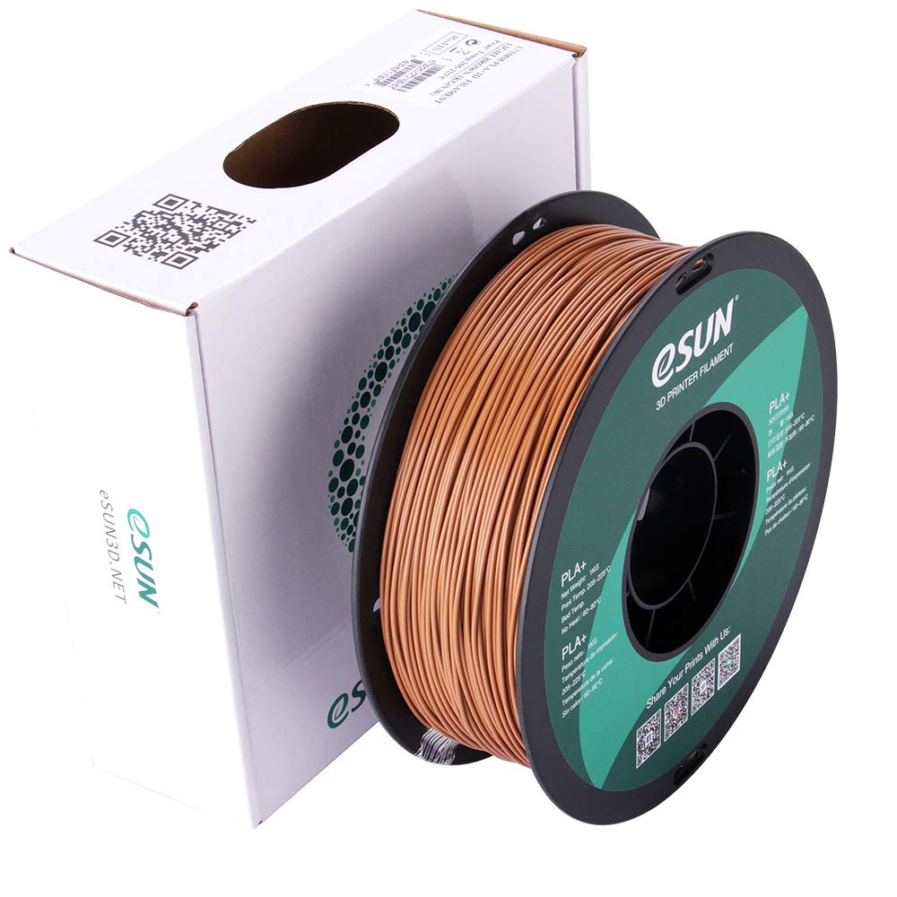 Esun Pla Pro (Pla+) 3D Printer Filament, Dimensional Accuracy +/  0.03 Mm, 1Kg Spool, 1.75Mm, Light Brown