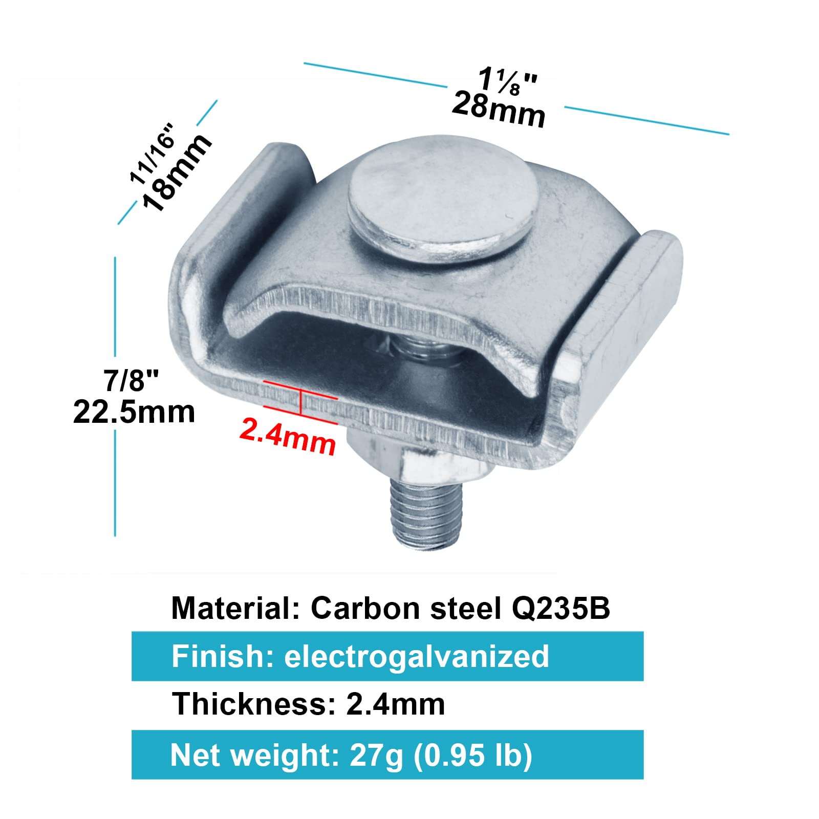 30 Pack Splice Washer Kit, Reinforced Joint Clamp For Wire Mesh Cable Tray, End To End Splice Connector Fit 4Mm   6Mm Dia. Baske