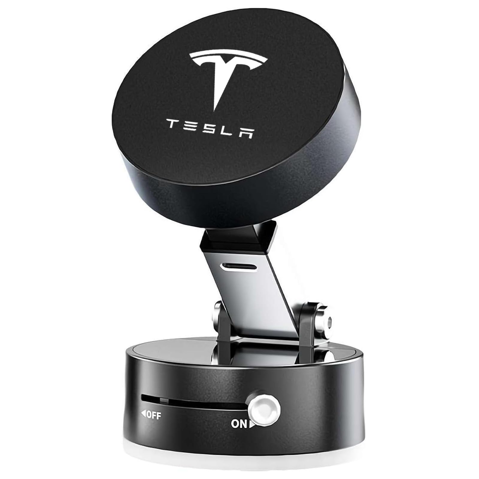 Serendipity Phone Mount For Tesla Model 3/Y/X/S/Cybertruck, Foldable And Retractable Vacuum Phone Holder, Tesla Model 3 Y X S Cy