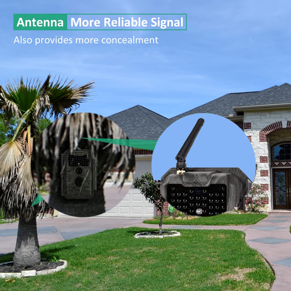 Gardepro E6 Trail Camera Wifi 48Mp 1296P Game Camera With No Glow Night Vision Motion Activated Waterproof For Wildlife Deer Sco