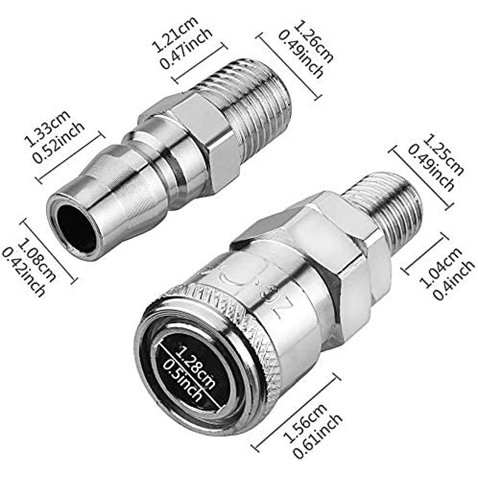 Preciva Air Compressor Pressure Regulator With Dial Gauge, 0 175 Psi Air Gauge For Air Compressor And Air Tools (Four Way Valve)