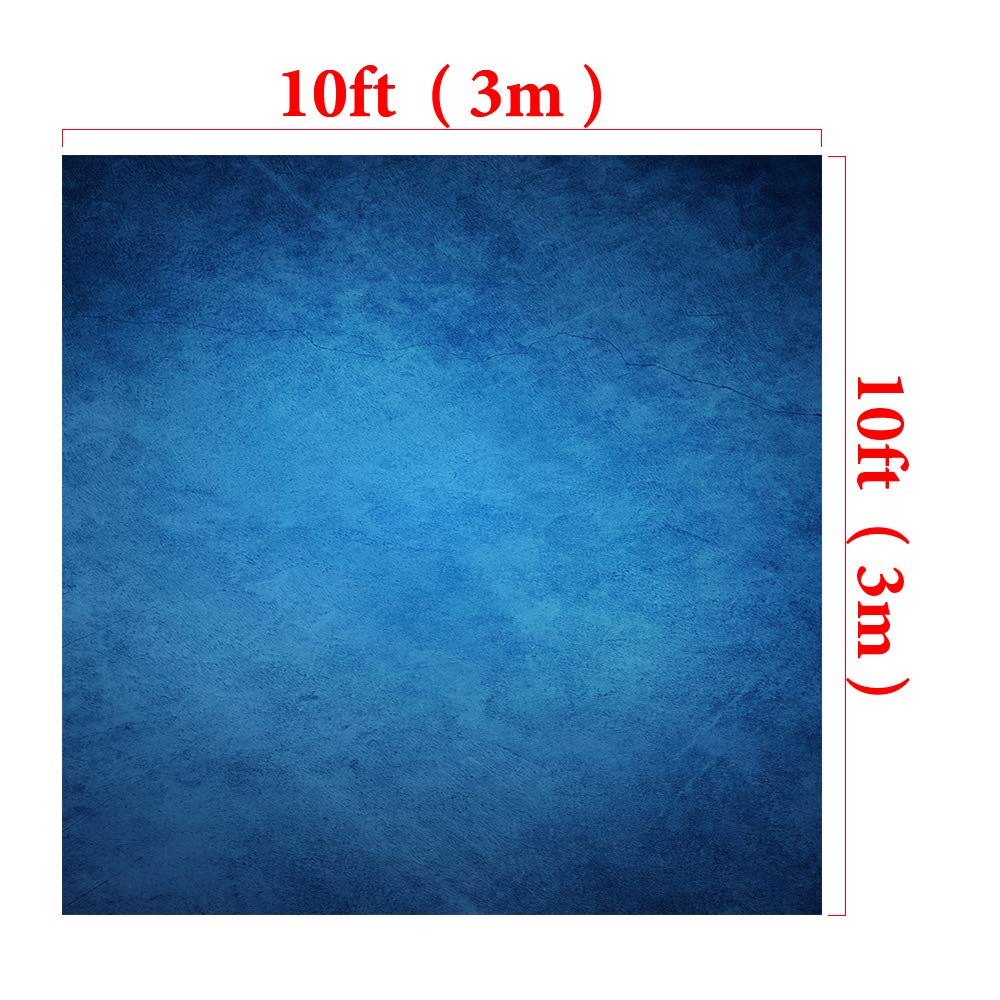 Kate 10  10Ft Blue Portrait Photography Backdrop Abstract Photo Background For Photographer Video Pictures Photo Studio Prop Fab