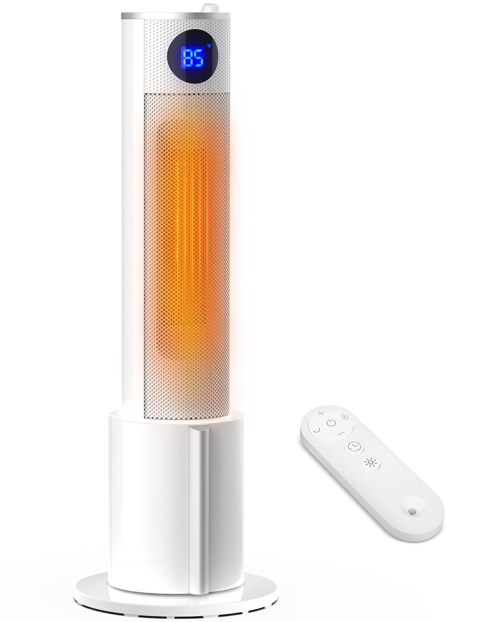 Oylus Space Heater with Humidifier - Portable Tower Heaters for Indoor Use, Remote, Adjustable Thermostat, 3 Heat Modes, Multipl