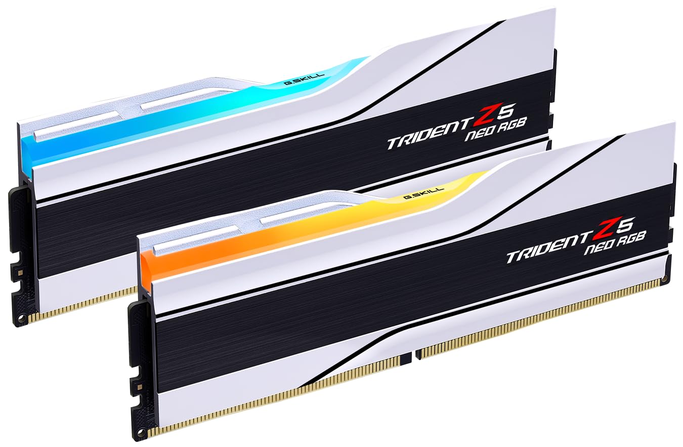 G.SKILL Trident Z5 Neo RGB Series (AMD Expo) DDR5 RAM 32GB (2x16GB) 6000MT/s CL28-36-36-96 1.40V Desktop Computer Memory UDIMM -