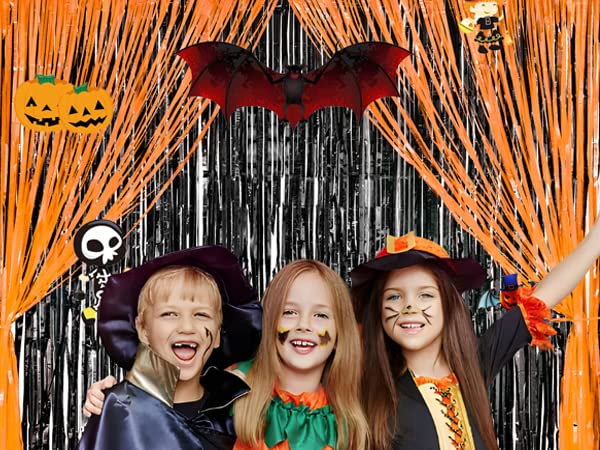 Foil Fringe Curtain Party Decorations   Black Blue Metallic Tinsel Photo Booth Backdrop Party Steamers Curtains For Birthdays Ch