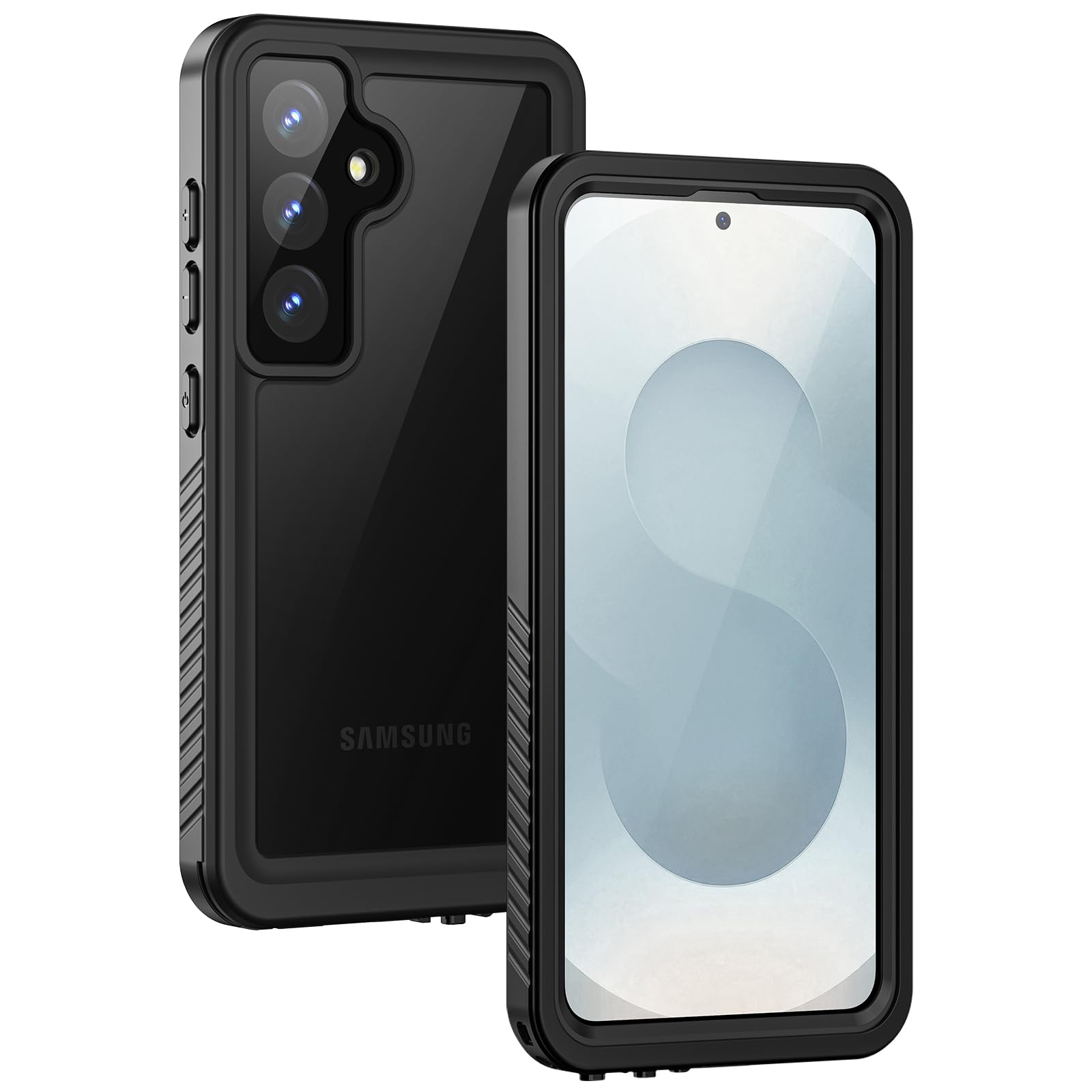 Lanhiem for Samsung Galaxy S25+ Plus Case, IP68 Waterproof Dustproof Case with Builtin Screen Protector, Rugged Full Body Shock