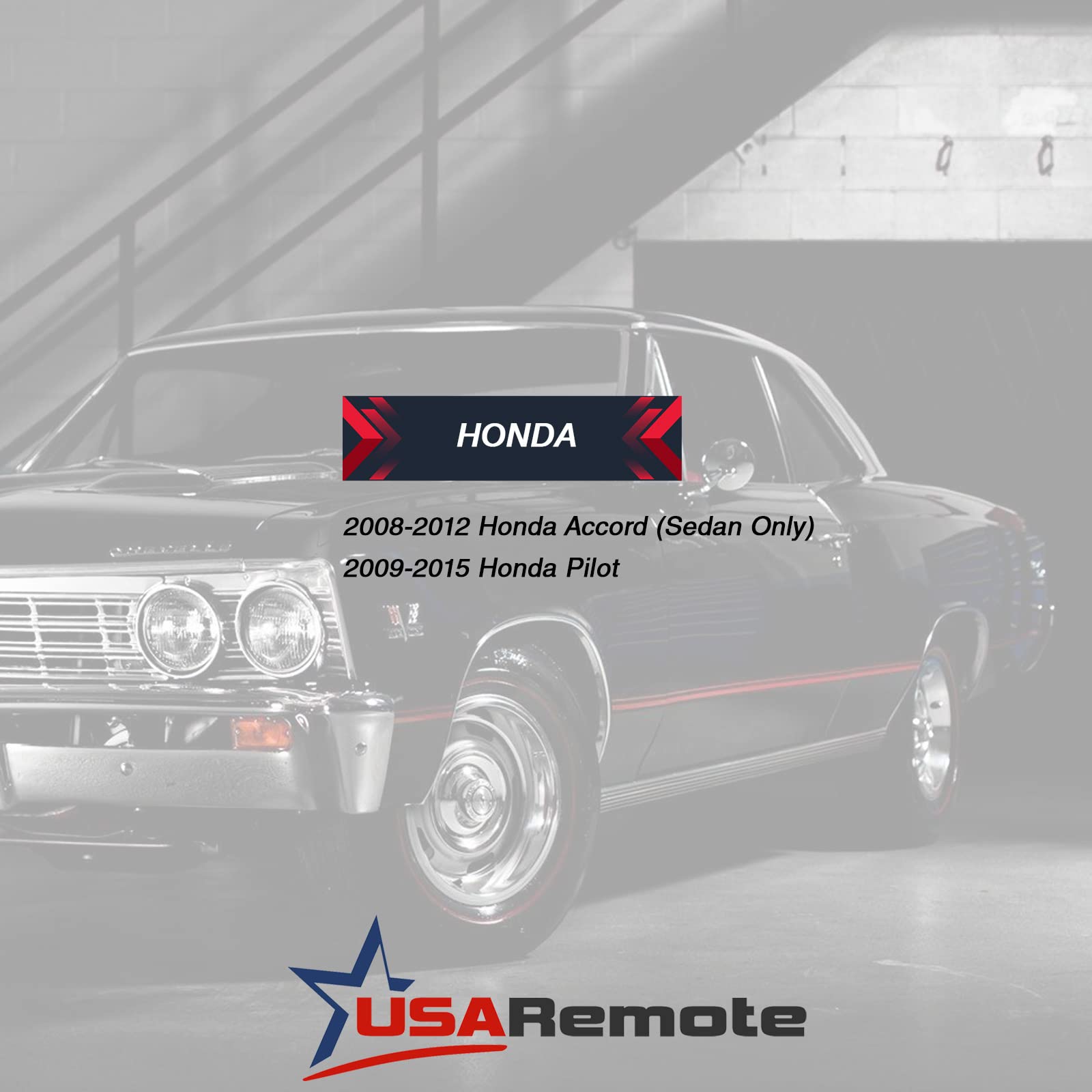 Usaremote H-49308-4Btn Key Fob Keyless Entry Remote Fits Honda Accord 2008 2009 2010 2011 2012 (Kr55Wk49308), Set Of 2