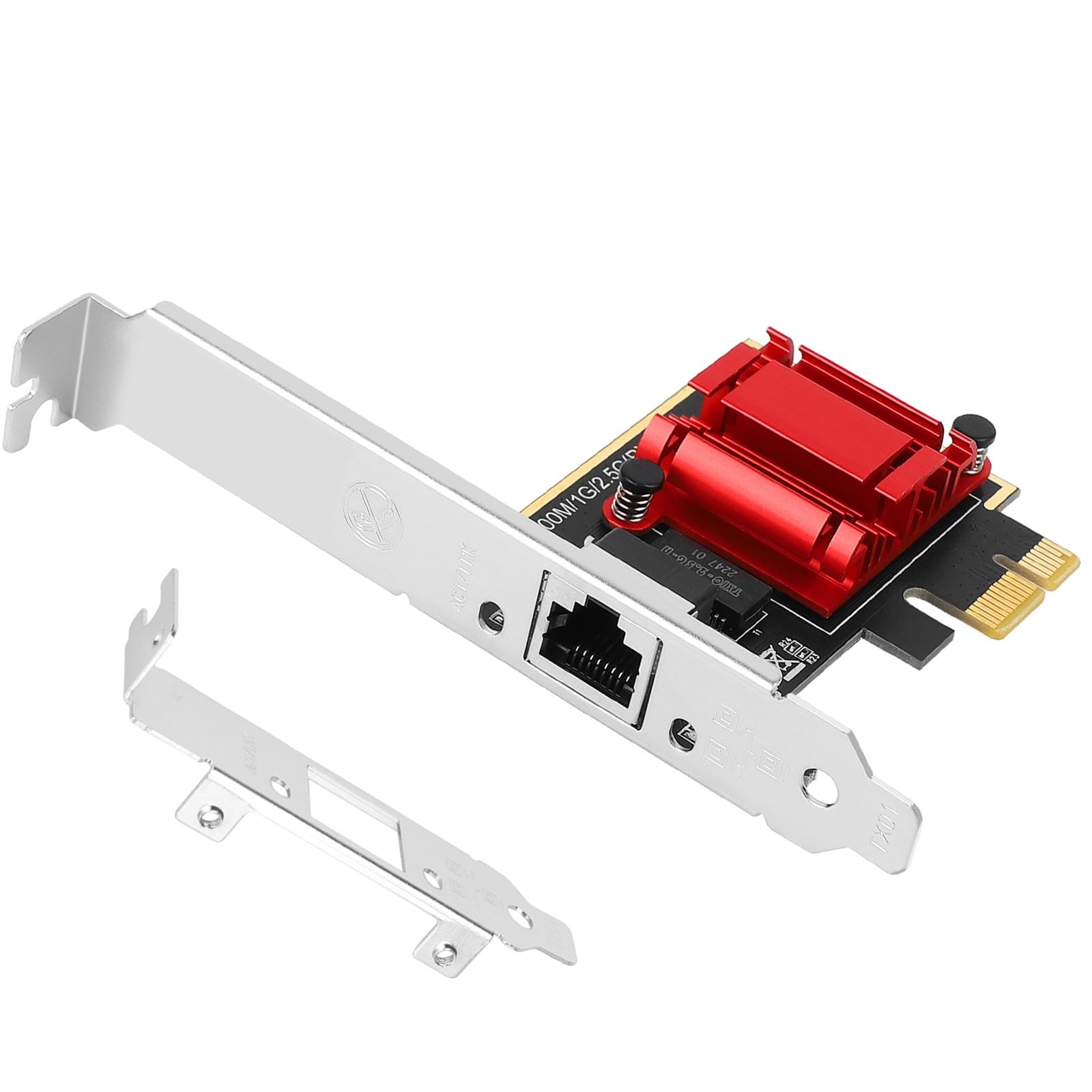 Vogzone 2.5Gb Pcie Network Adapter Realtek Rtl8125B, 2500/1000/100Mbps Gigabit Ethernet Card Rj45 Lan Port For Gaming/Office, Wa